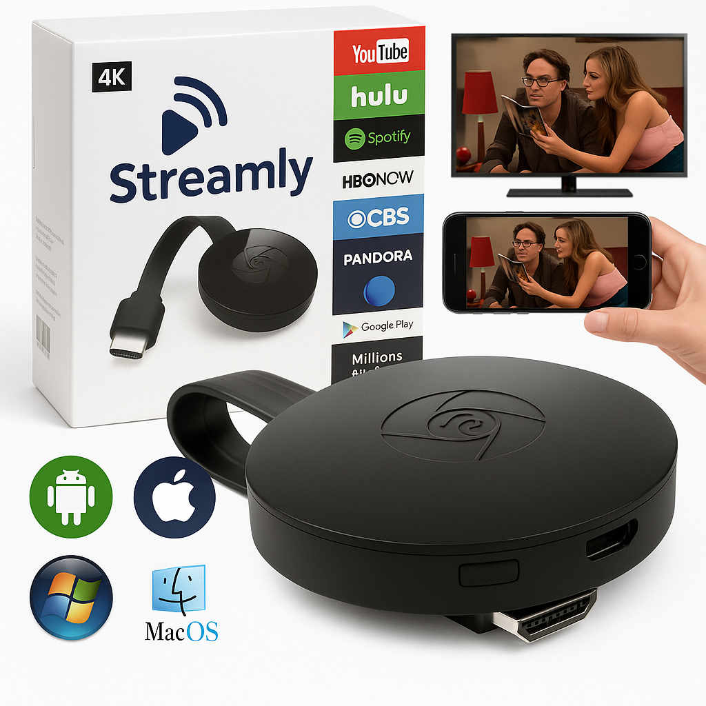 Streamly- Προβολή Κινητού στην τηλεόραση