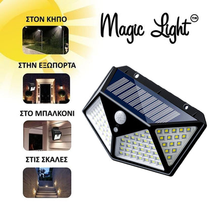 Ηλιακός Προβολέας LED με ανιχνευτή κίνησης Magic Light™